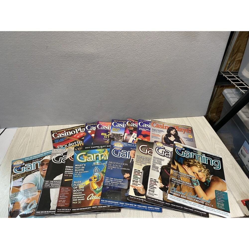 Southern Gaming and Destinations & Casino Player Magazine Lot of 15